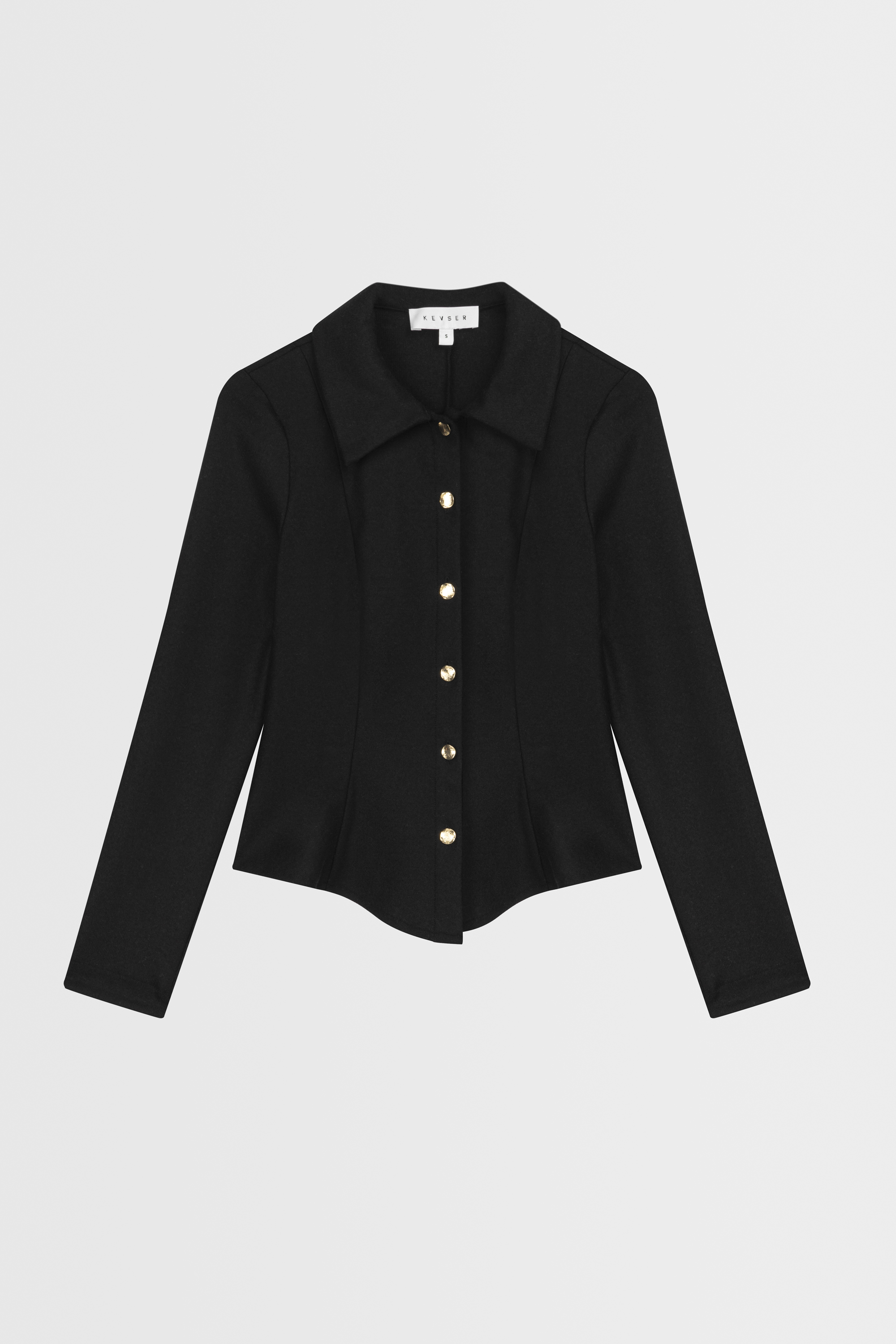 Kevser Studio - GOLD DÜĞMELİ YÜN TRİKO BLUZ