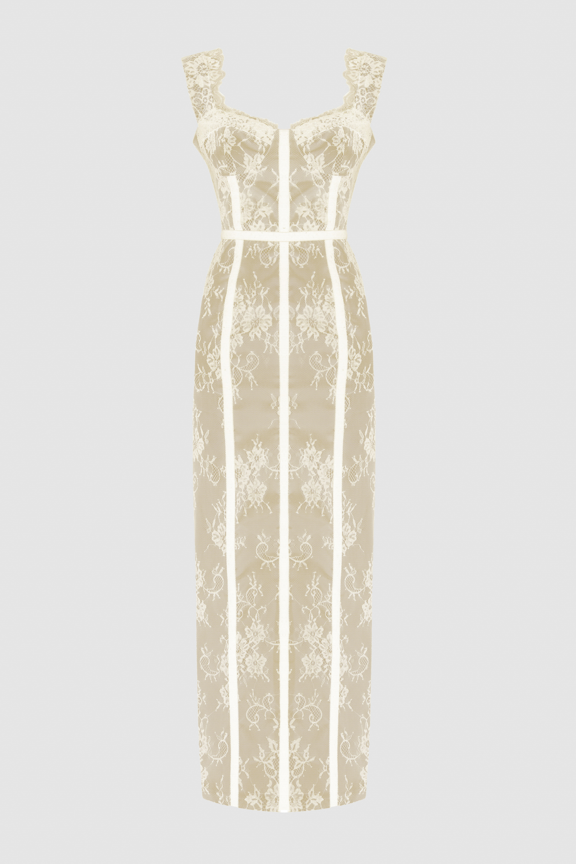 KUPLU DANTELLİ GECE ELBİSESİ