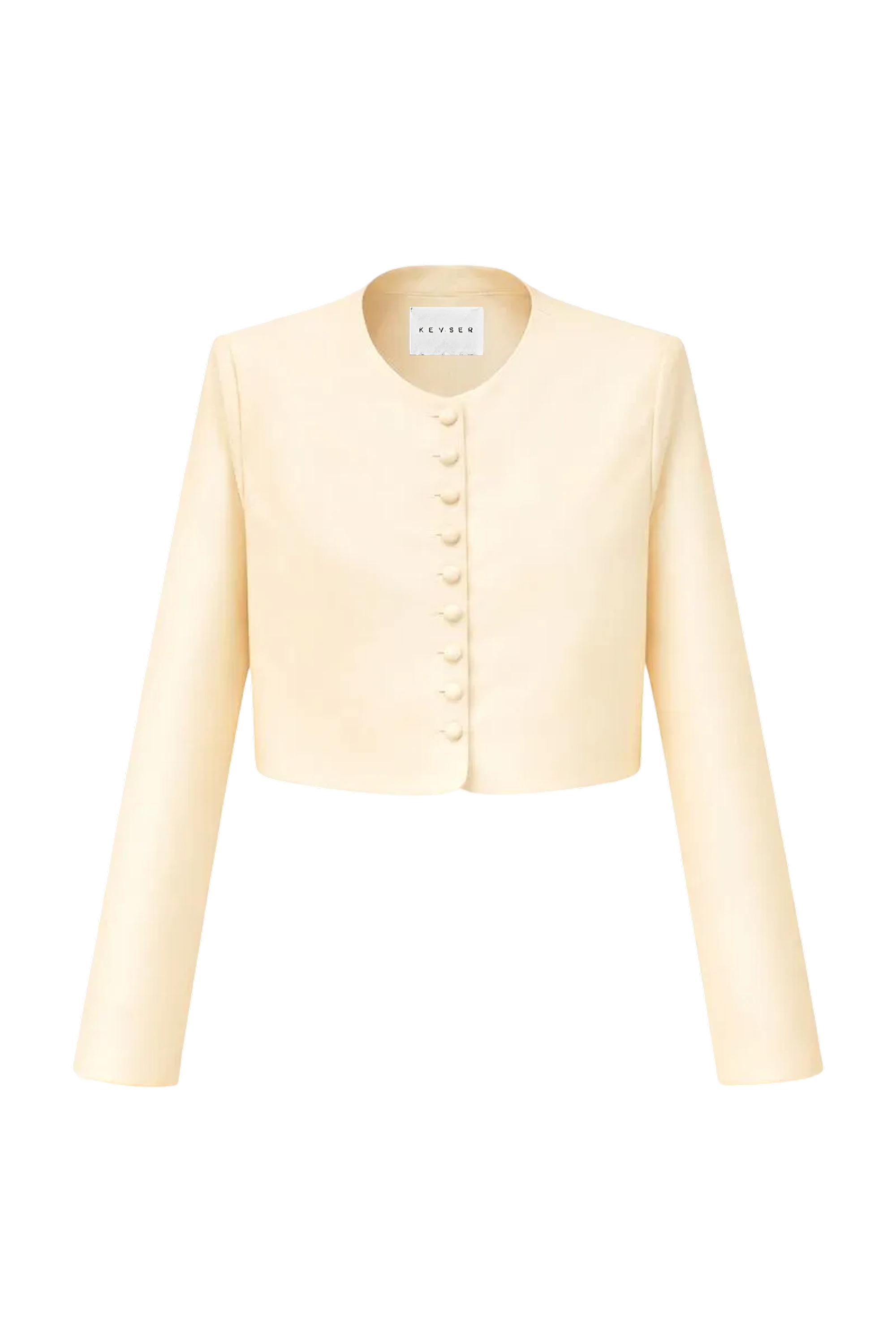 Kevser Studio - MİNİ DÜĞMELİ TAFTA CEKET