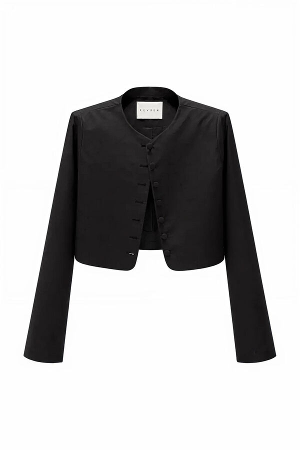 Kevser Studio - MİNİ DÜĞMELİ TAFTA CEKET