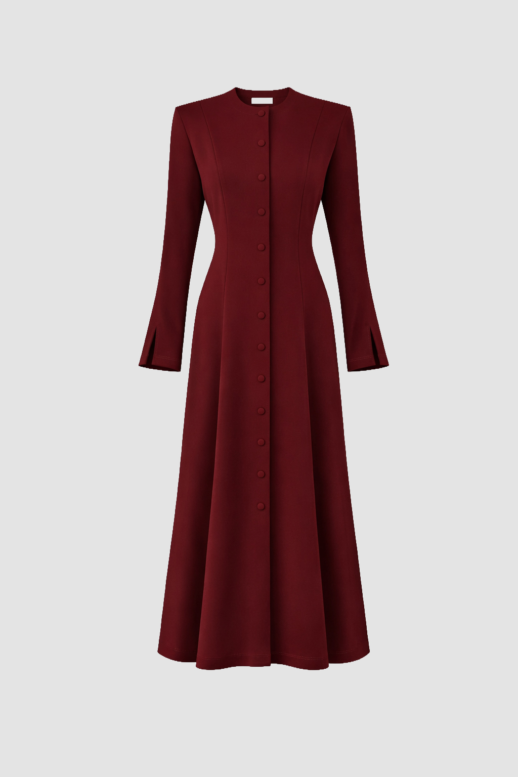 ÖN DÜĞMELİ UZUN ELBİSE