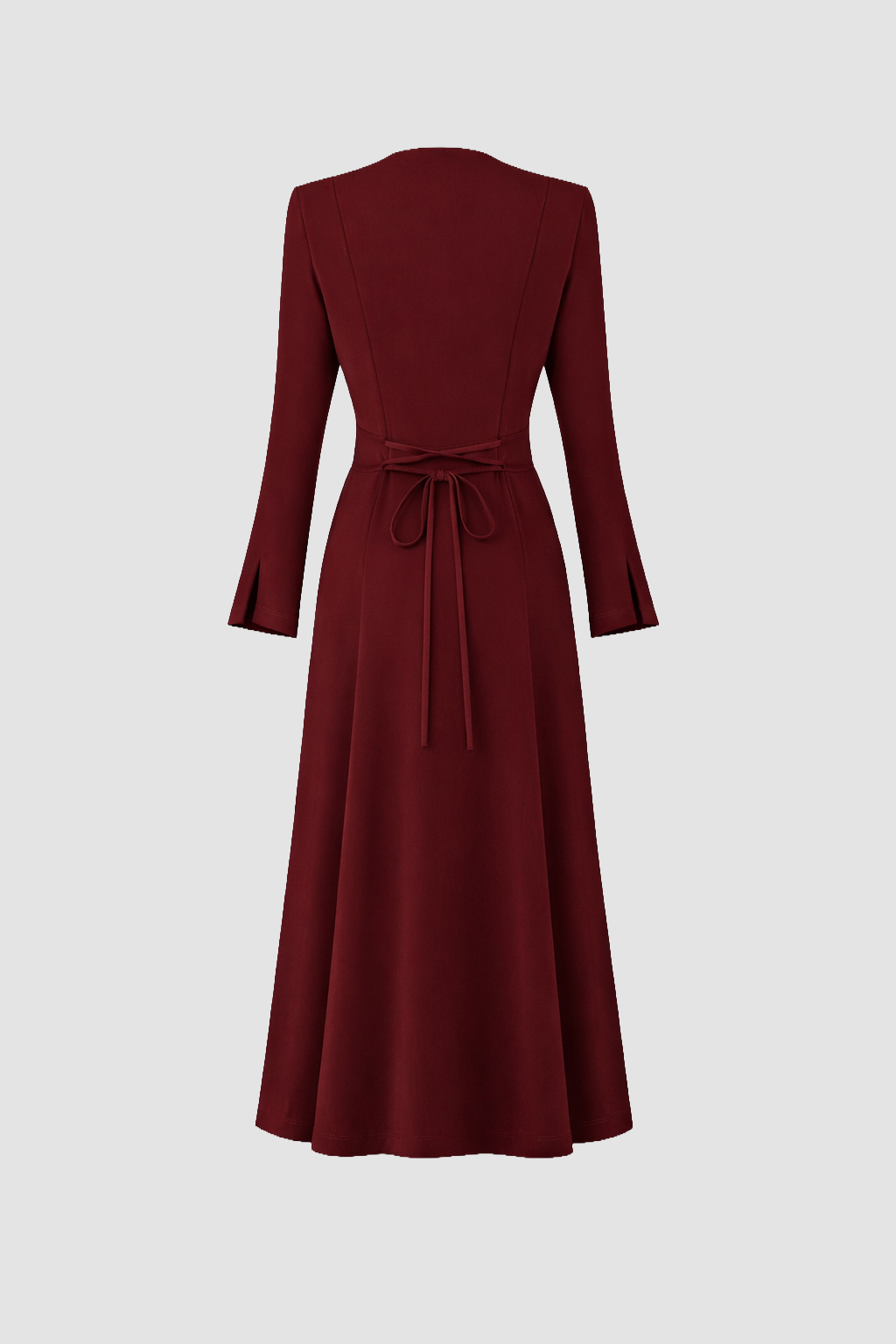 ÖN DÜĞMELİ UZUN ELBİSE