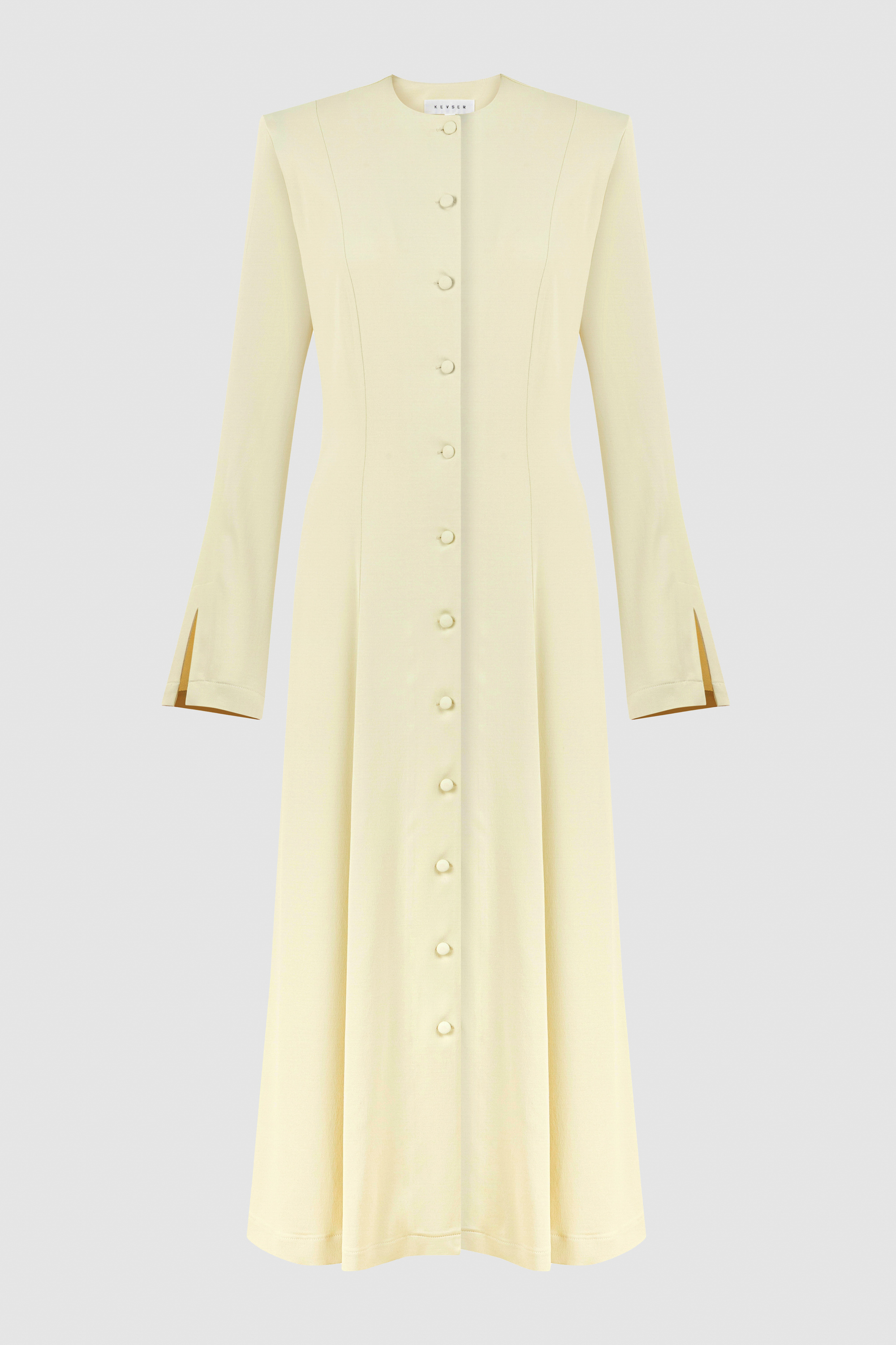 Kevser Studio - ÖN DÜĞMELİ UZUN ELBİSE