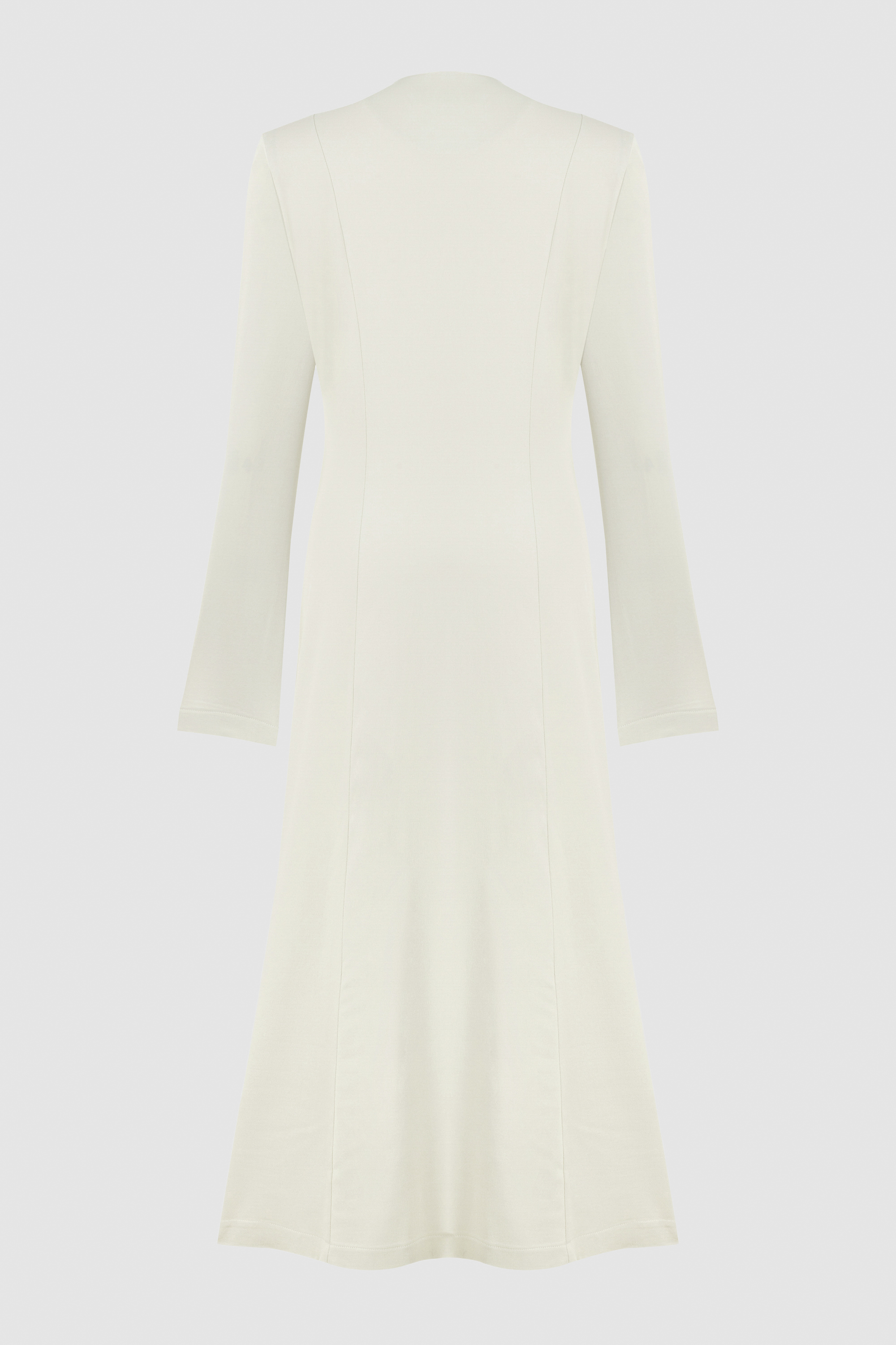 ÖN DÜĞMELİ UZUN ELBİSE