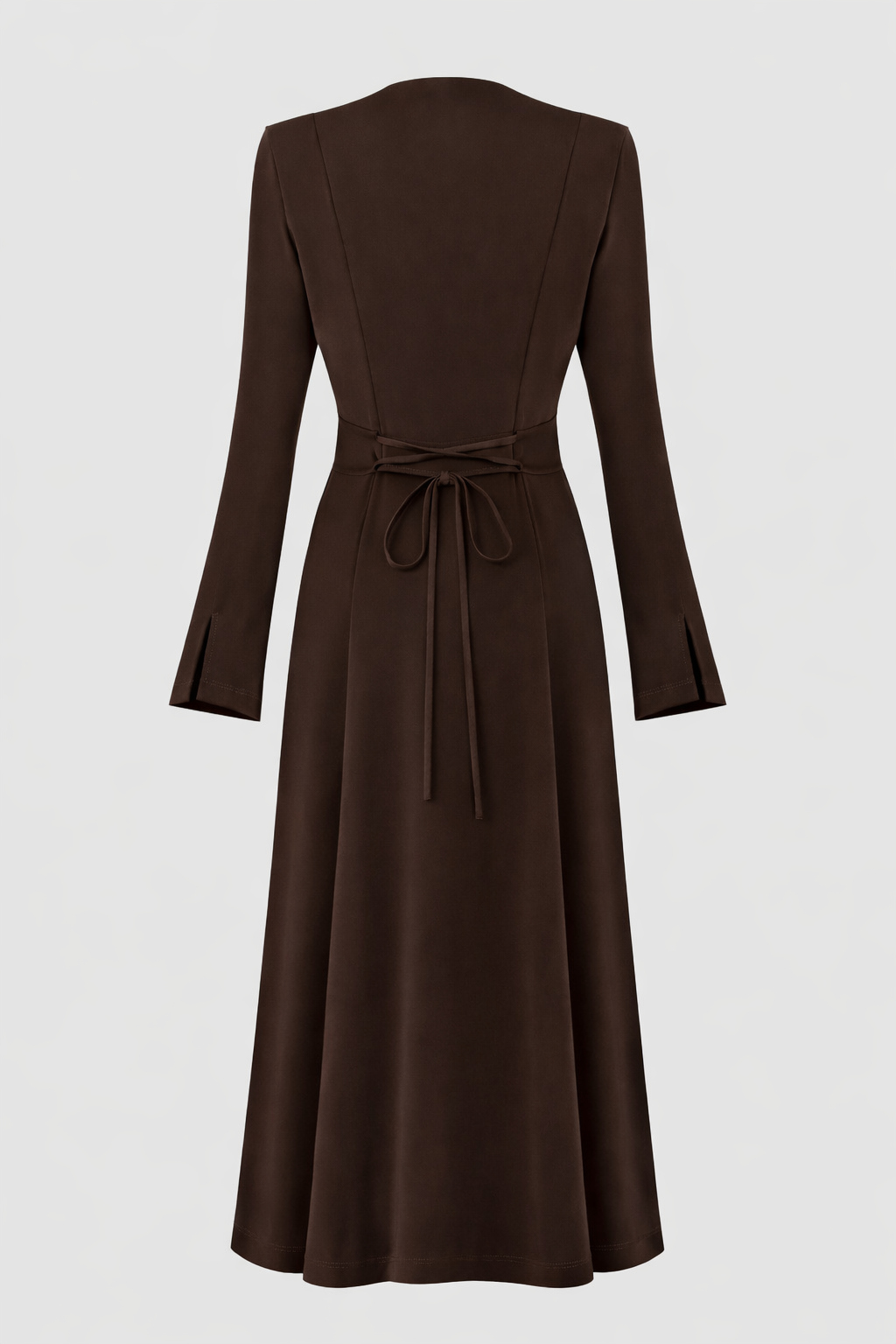 ÖN DÜĞMELİ UZUN ELBİSE