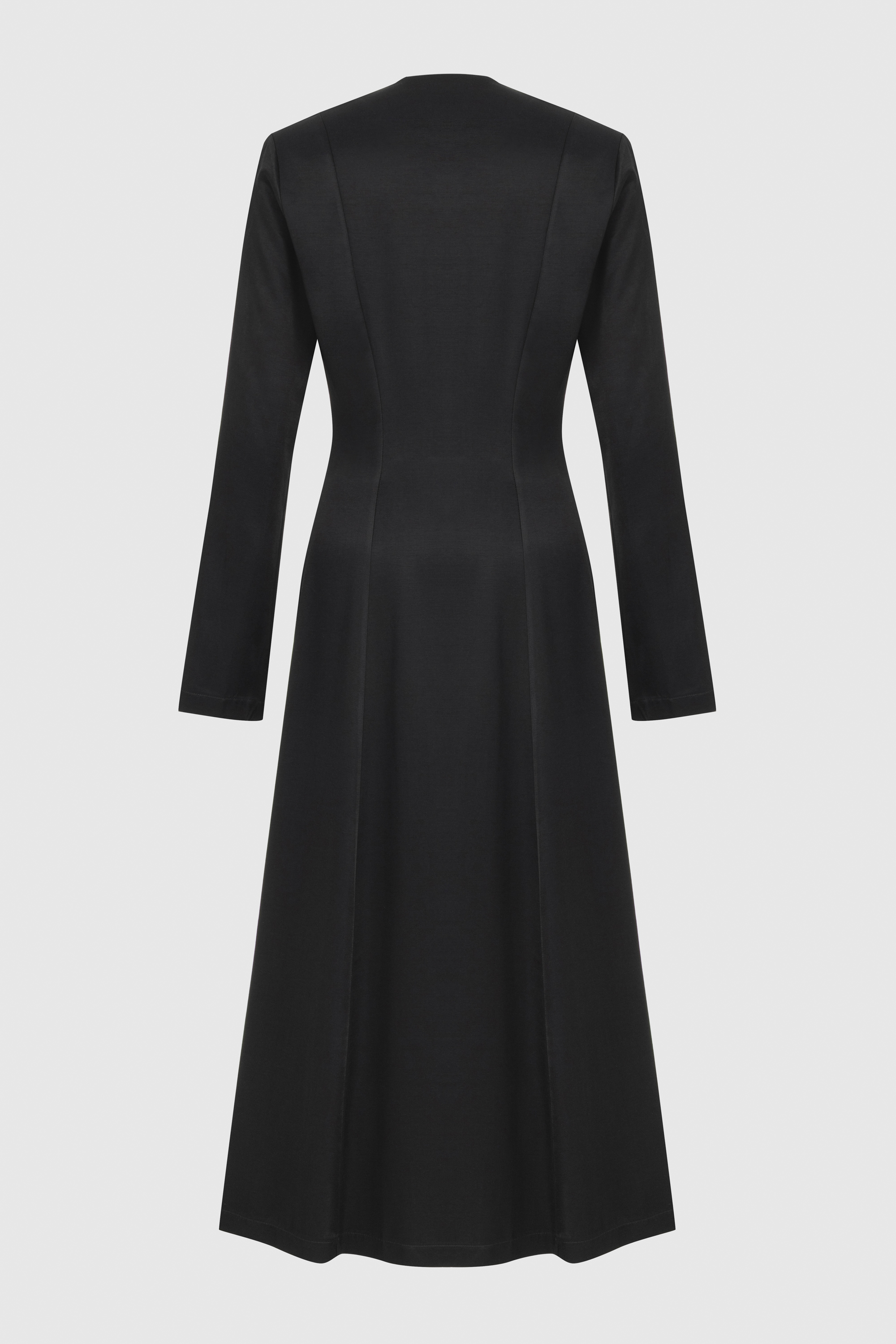  ÖN DÜĞMELİ UZUN ELBİSE