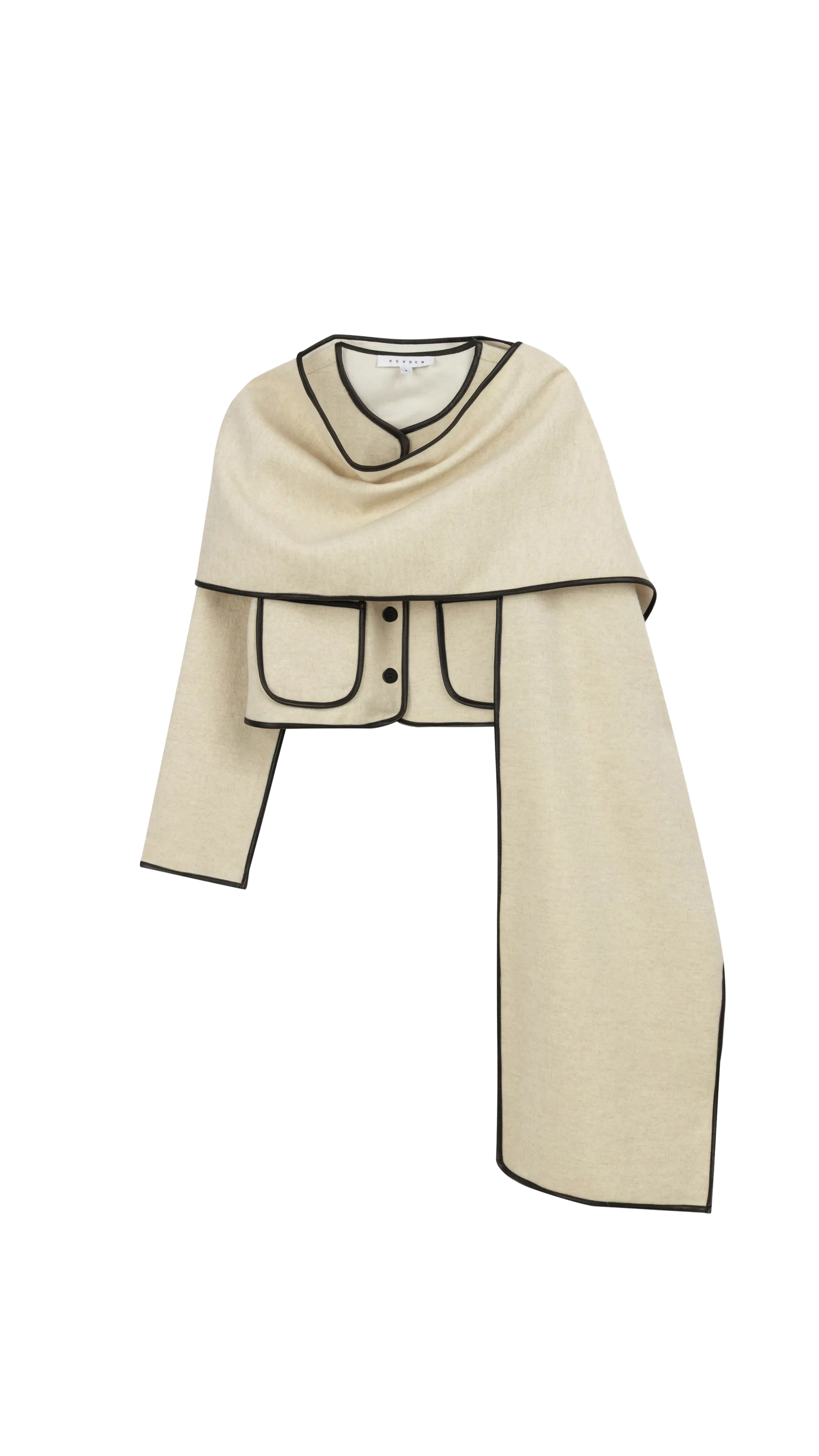 Kevser Studio - ŞALLI YÜN MİNİ CEKET