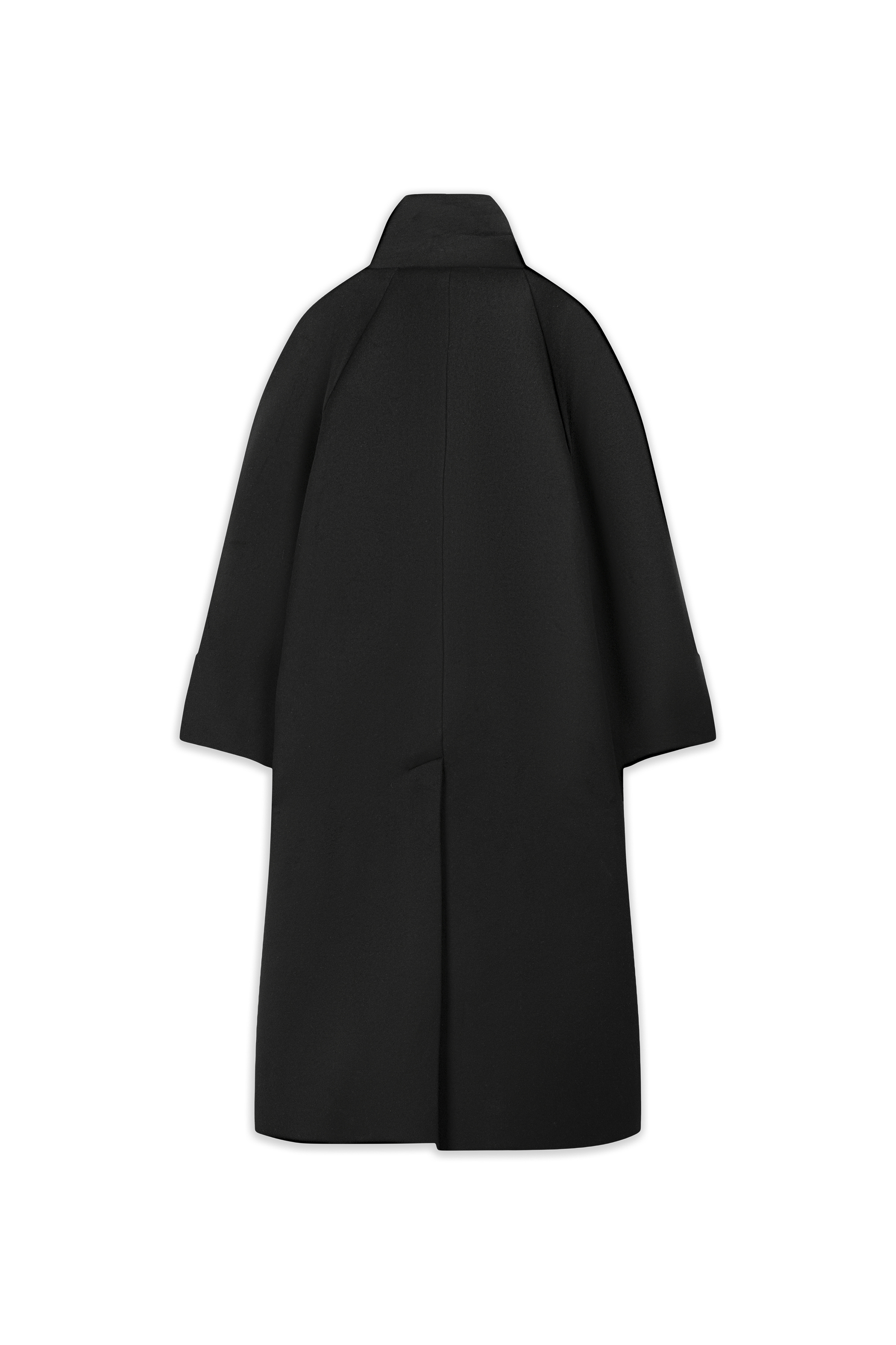 YÜKSEK YAKALI OVERSİZE UZUN KABAN